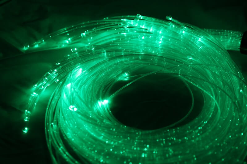 Green Fibre Optic Lights
